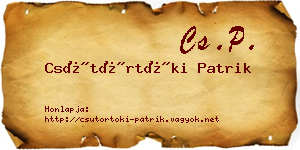 Csütörtöki Patrik névjegykártya
